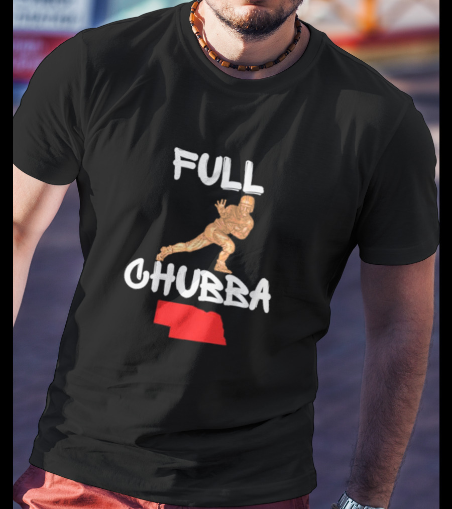 Full Chubba Nebraska Football Running T-Shirt