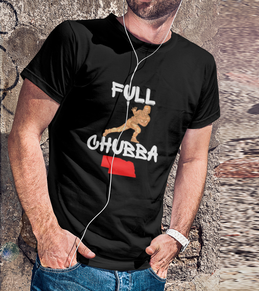 Full Chubba Nebraska Football Running T-Shirt