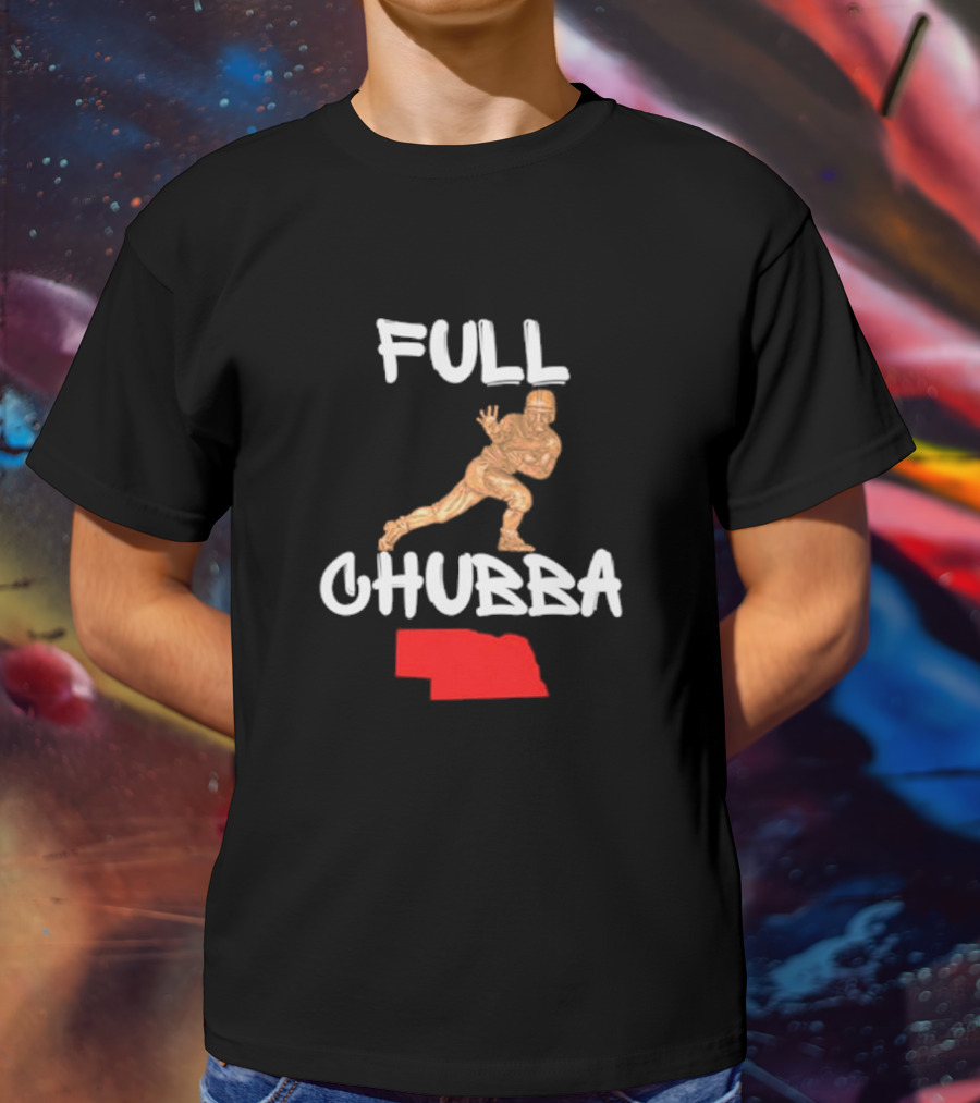 Full Chubba Nebraska Football Running T-Shirt