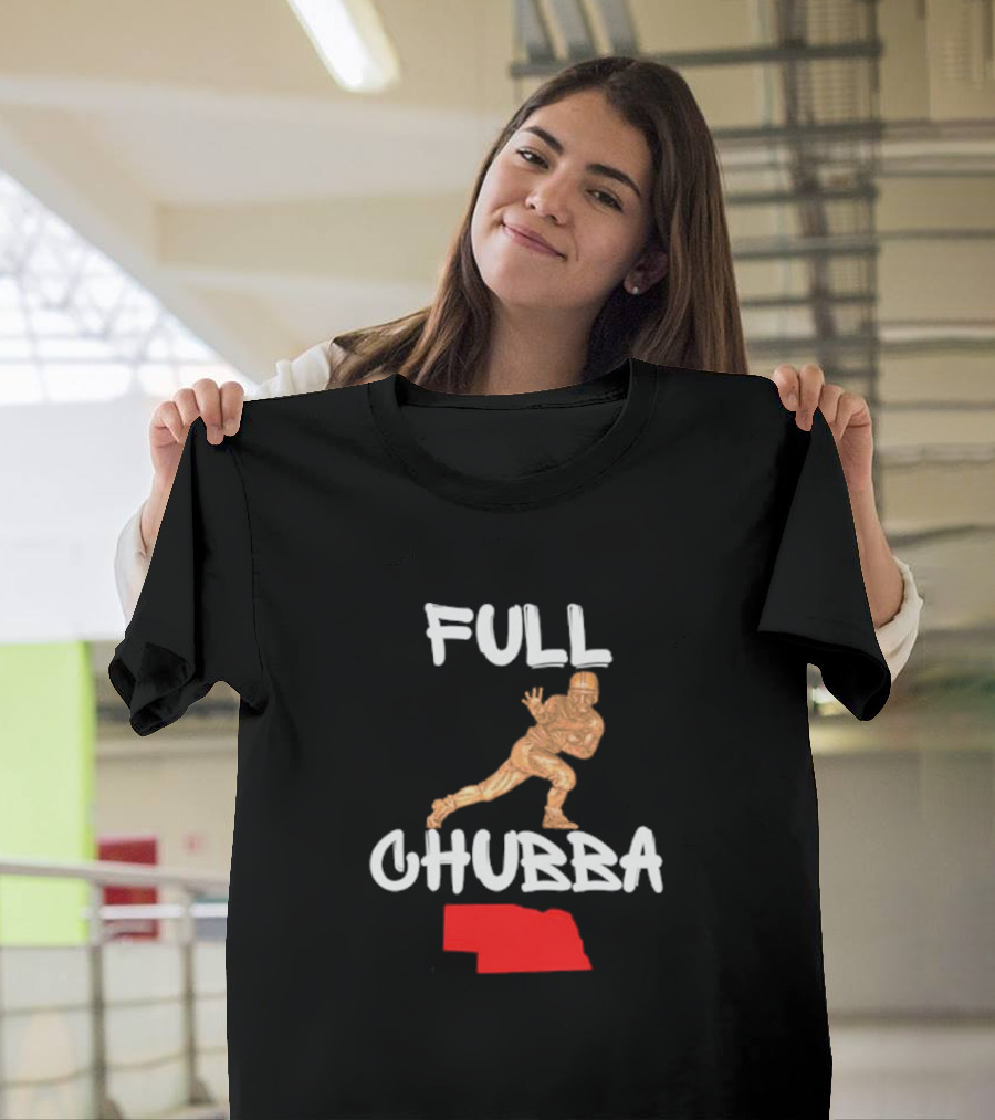 Full Chubba Nebraska Football Running T-Shirt
