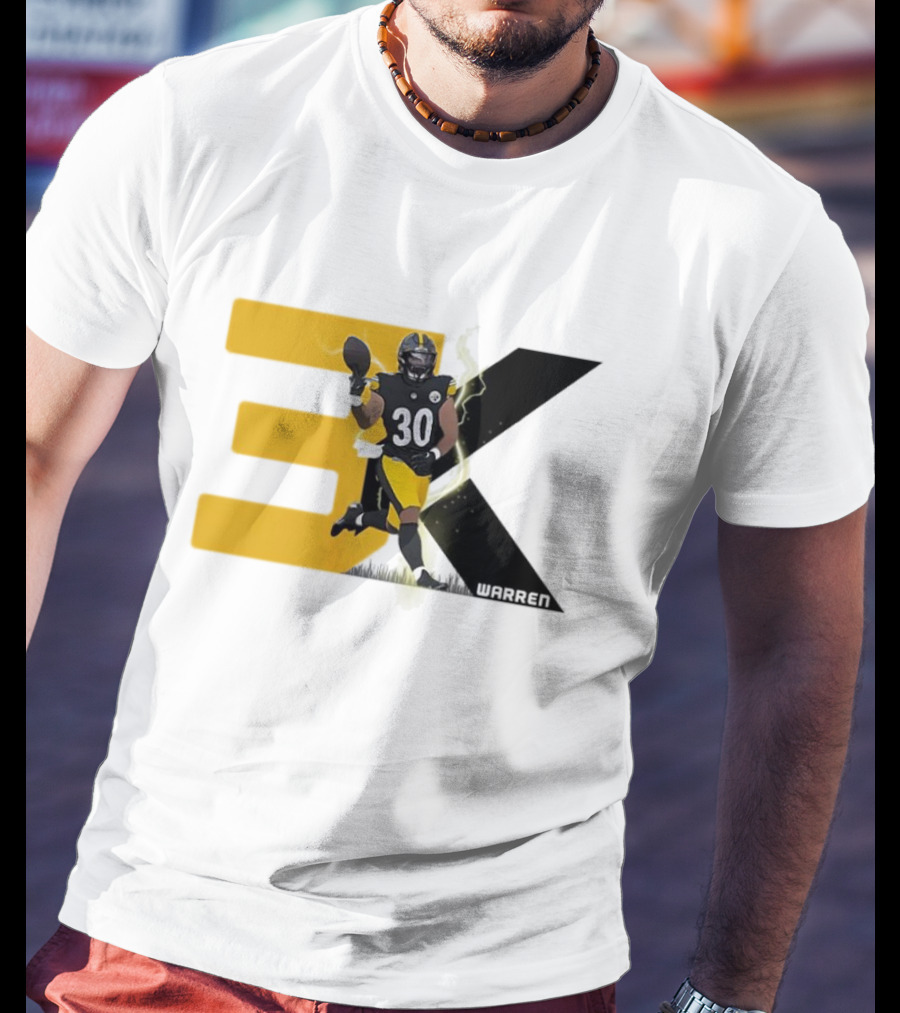 Jaylen Warren 3K 30 Pittsburgh Steelers T-Shirt