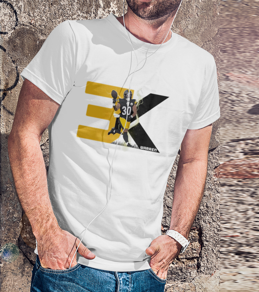 Jaylen Warren 3K 30 Pittsburgh Steelers T-Shirt