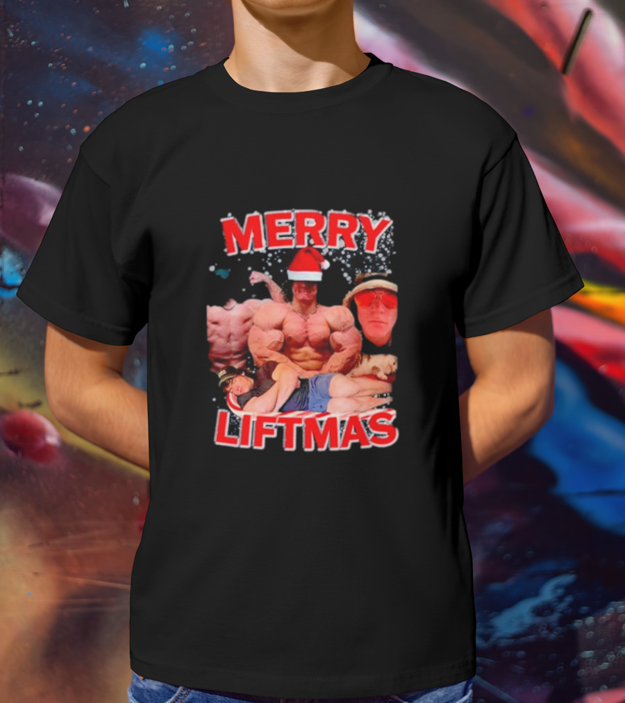 Merry Liftmas Sam Sulek Santa Memes Bodybuilding Humor T-Shirt