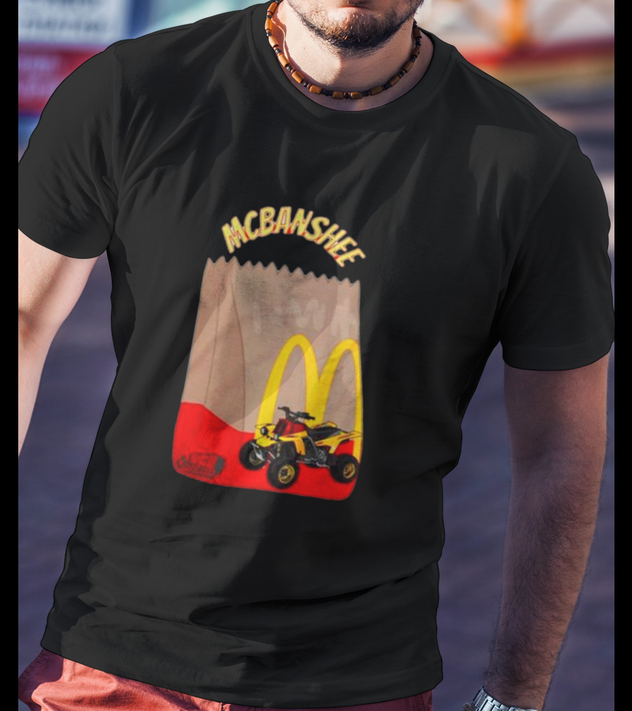MCBANSHEE Logo Bag With Yellow Quad Bike And McDonald's Arches T-Shirt