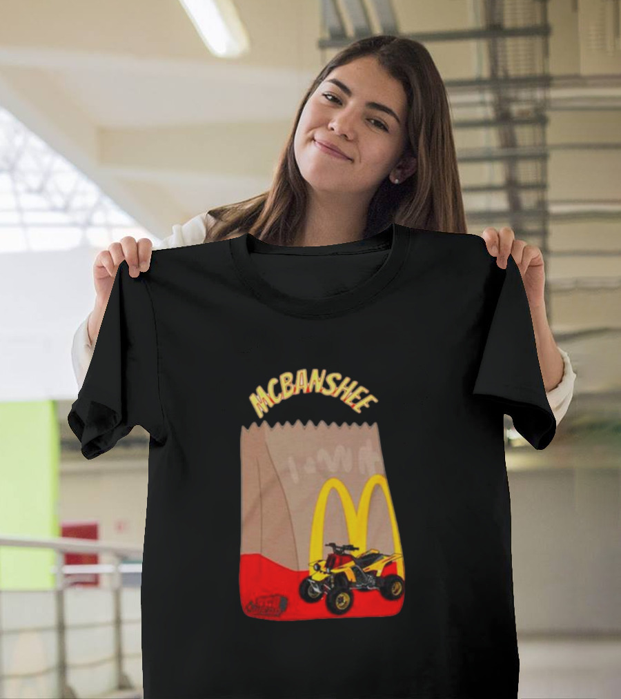 MCBANSHEE Logo Bag With Yellow Quad Bike And McDonald's Arches T-Shirt