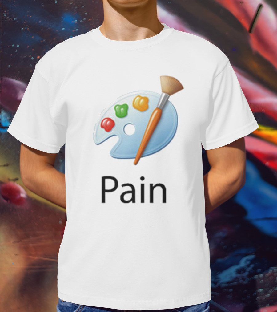 Pain Microsoft Paint Palette Brush T-Shirt