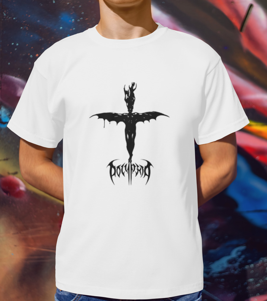Polyphia Hellspawn Dark Figure With Wings And Horns T-Shirt