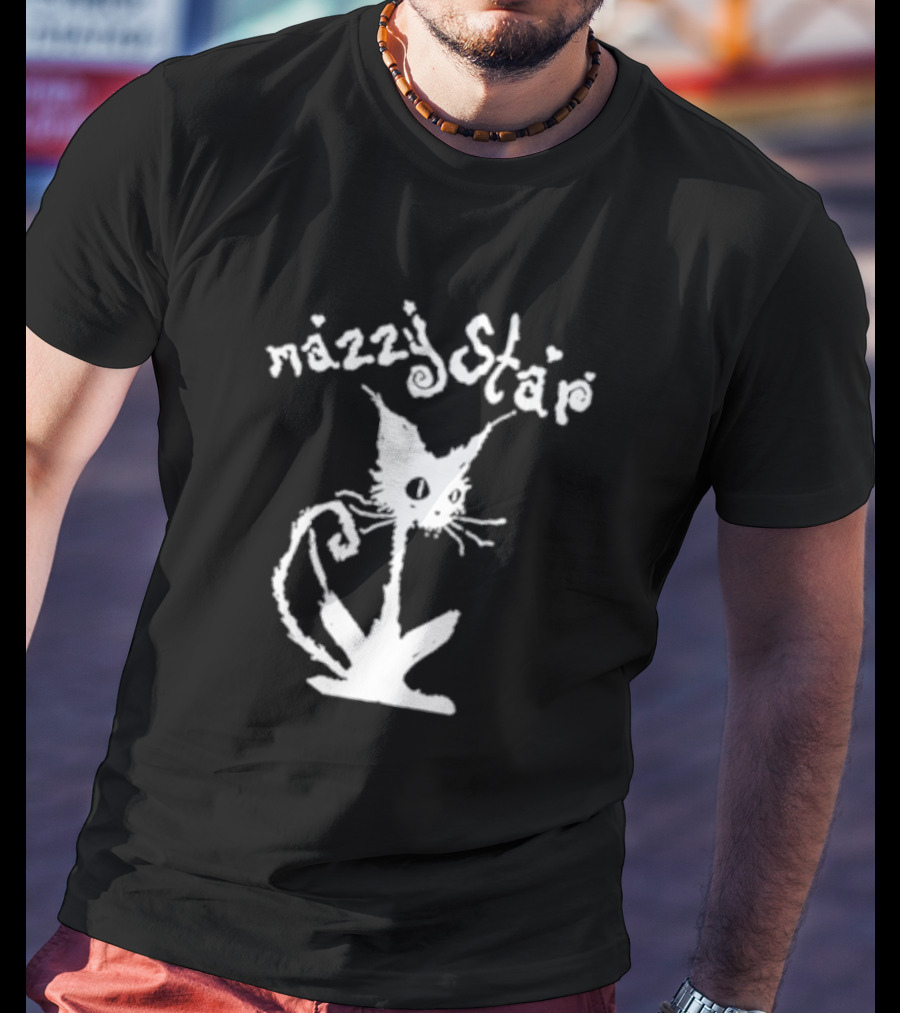 Mazzy Star Black Cat Iconic Whimsical T-Shirt