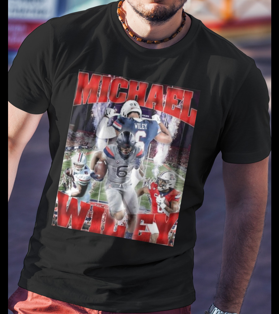 Michael Wiley Arizona Wildcats Football Dynamic On-Field Action T-Shirt