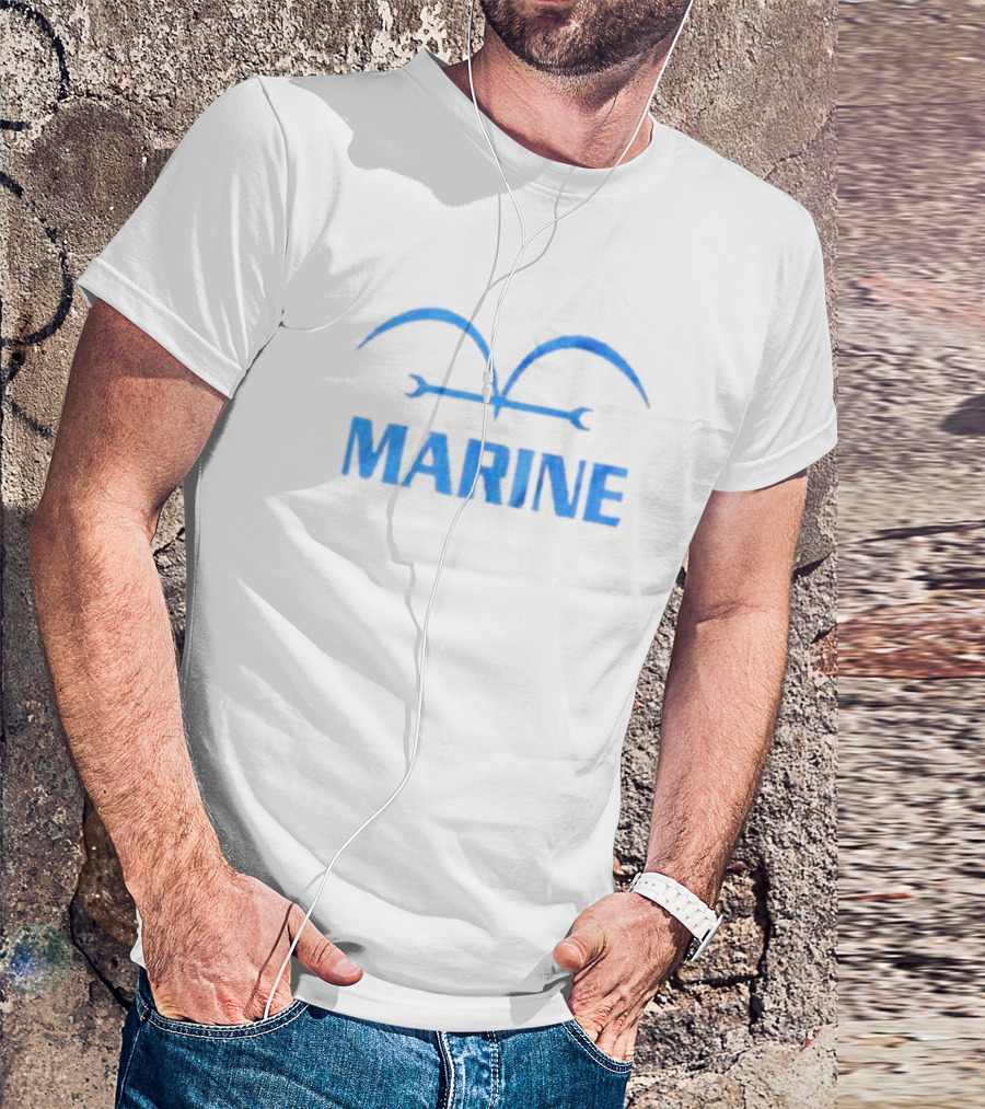 One Piece Marine Insignia Blue T-Shirt