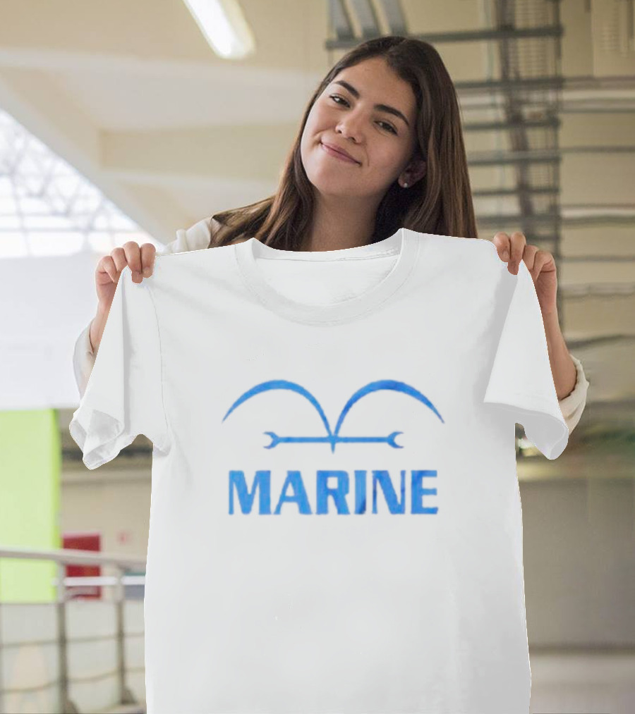 One Piece Marine Insignia Blue T-Shirt
