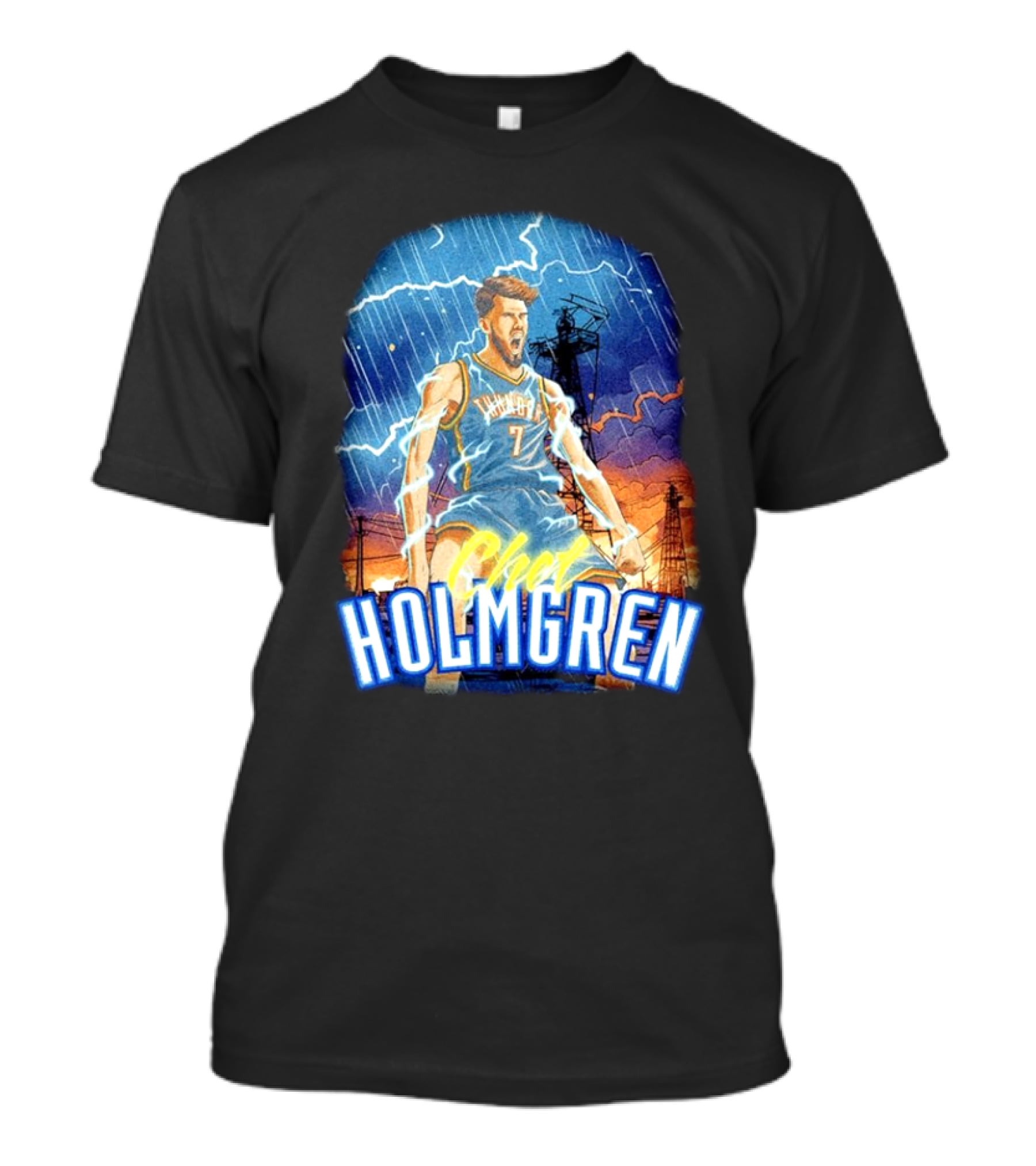 Chet Holmgren Thunder Basketball Storm Oklahoma City T-Shirt