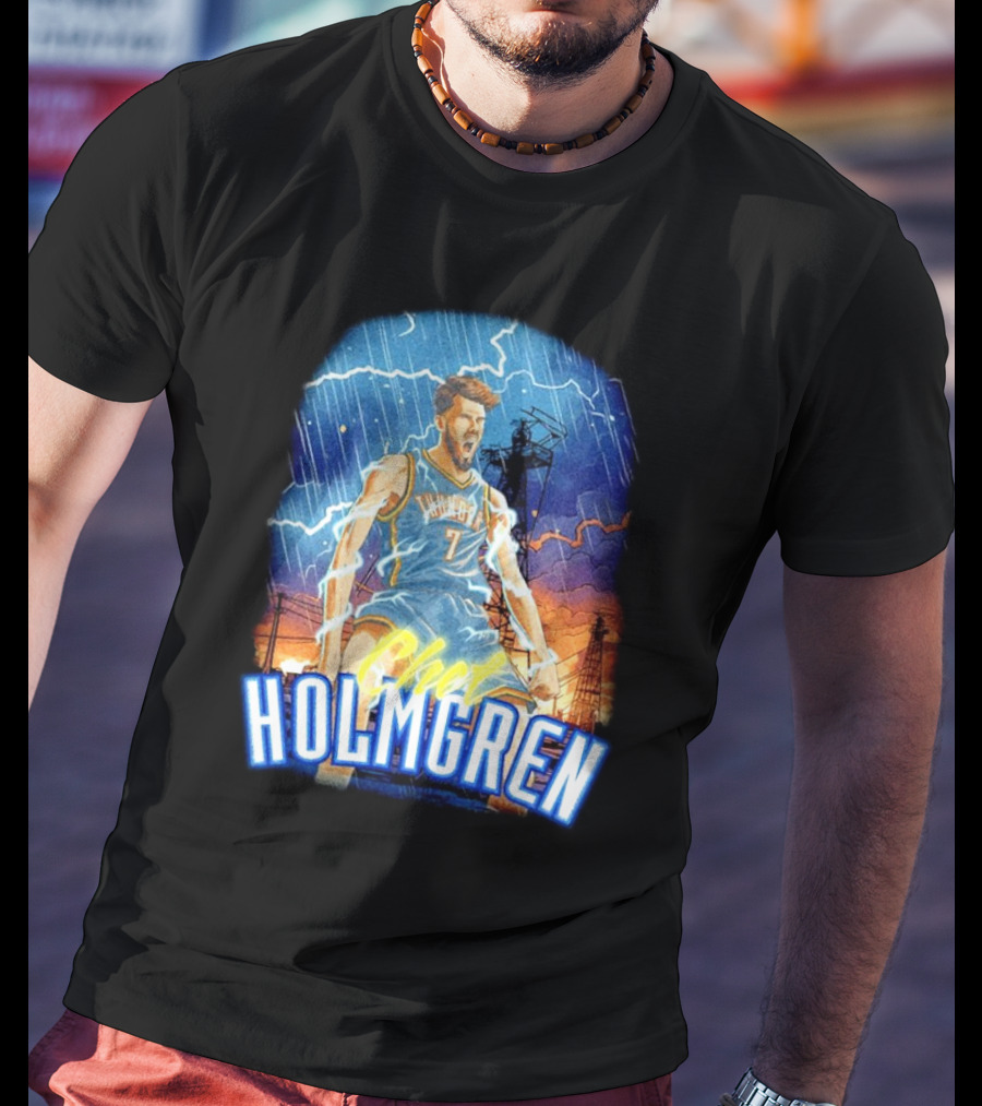 Chet Holmgren Thunder Basketball Storm Oklahoma City T-Shirt