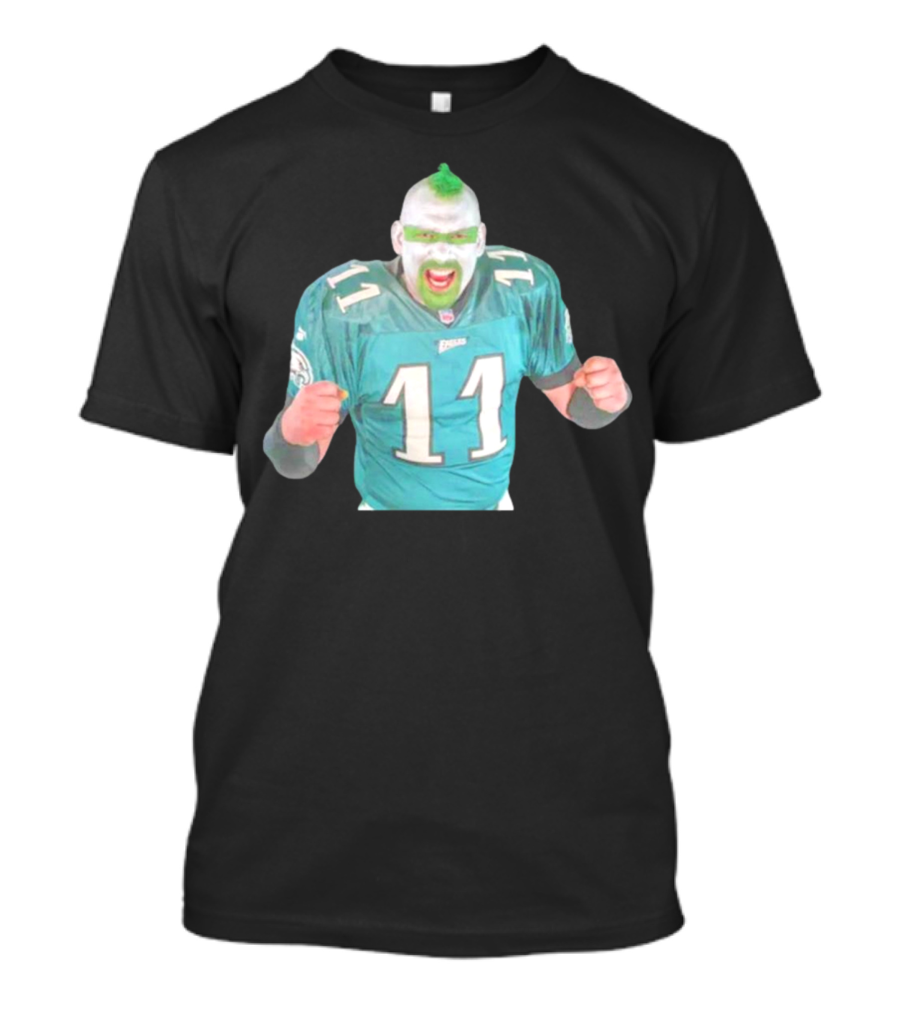 Jamie Pagliei The Philly Sports Fanatic In Eagles Jersey 11 T-Shirt