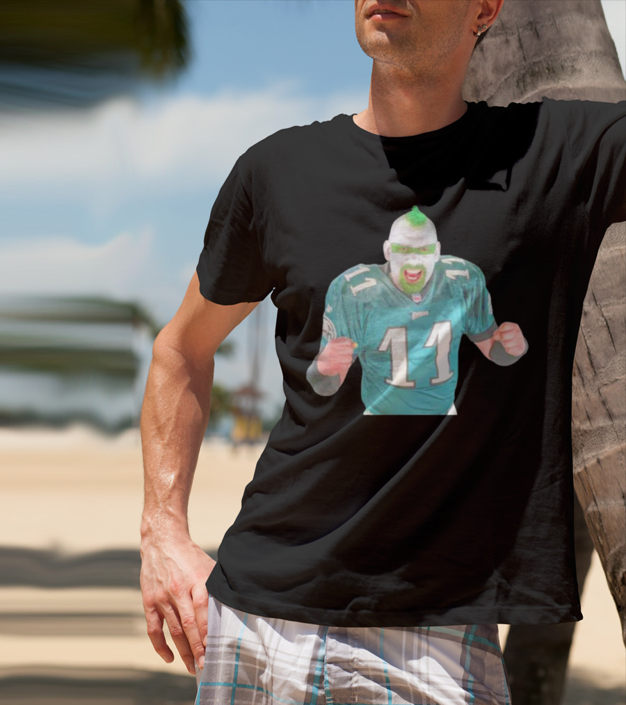 Jamie Pagliei The Philly Sports Fanatic In Eagles Jersey 11 T-Shirt