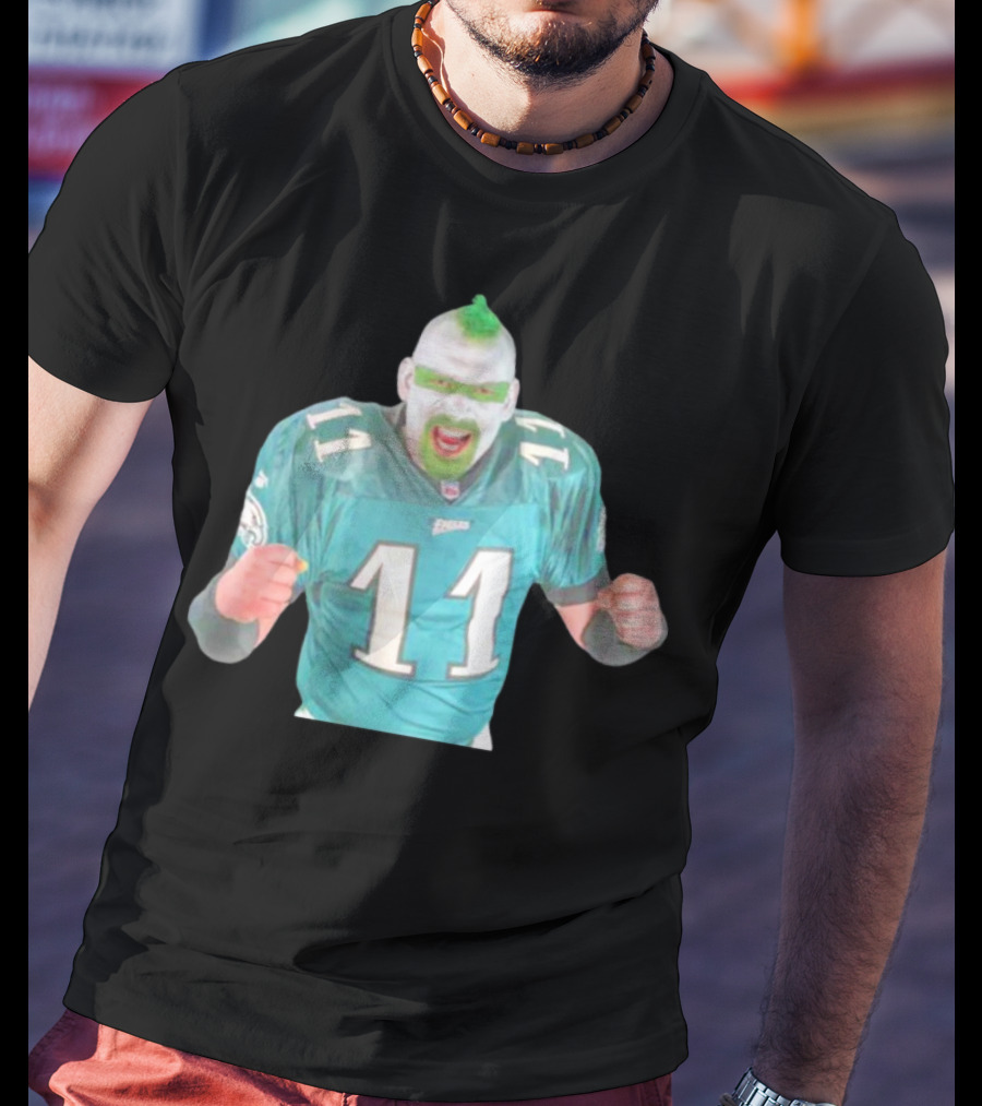 Jamie Pagliei The Philly Sports Fanatic In Eagles Jersey 11 T-Shirt