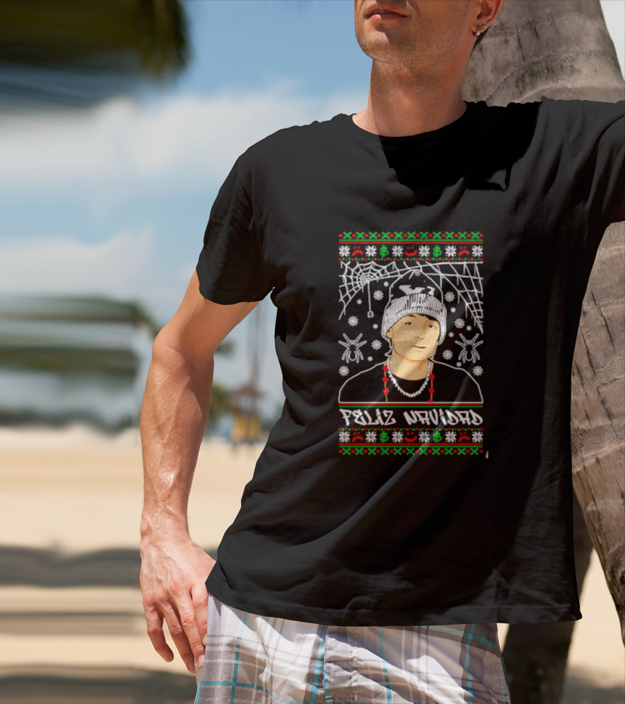 Feliz Navidad Peso Pluma Web And Spider Holiday T-Shirt