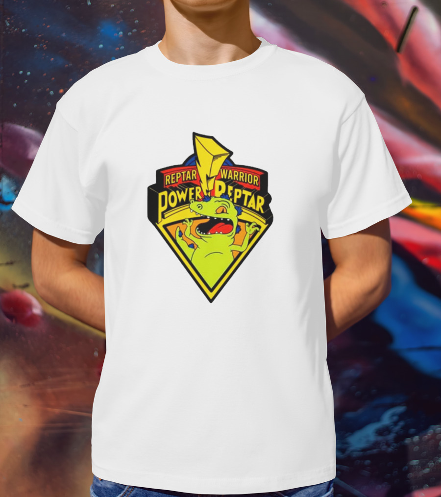 Reptar Warrior Power Peptar Rugrats Dinosaur Lightning Roar T-Shirt