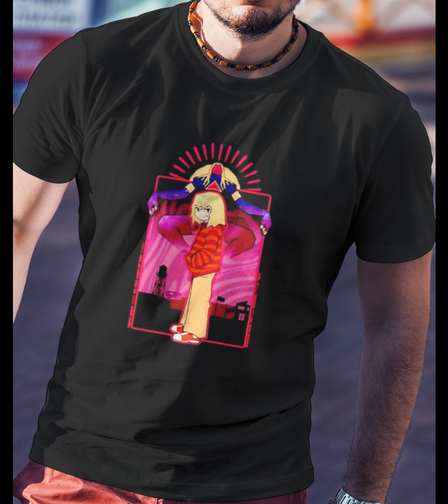 Rory Soul Survivor Animation Character With Oversized Hoodie And Cosmic Creature T-Shirt