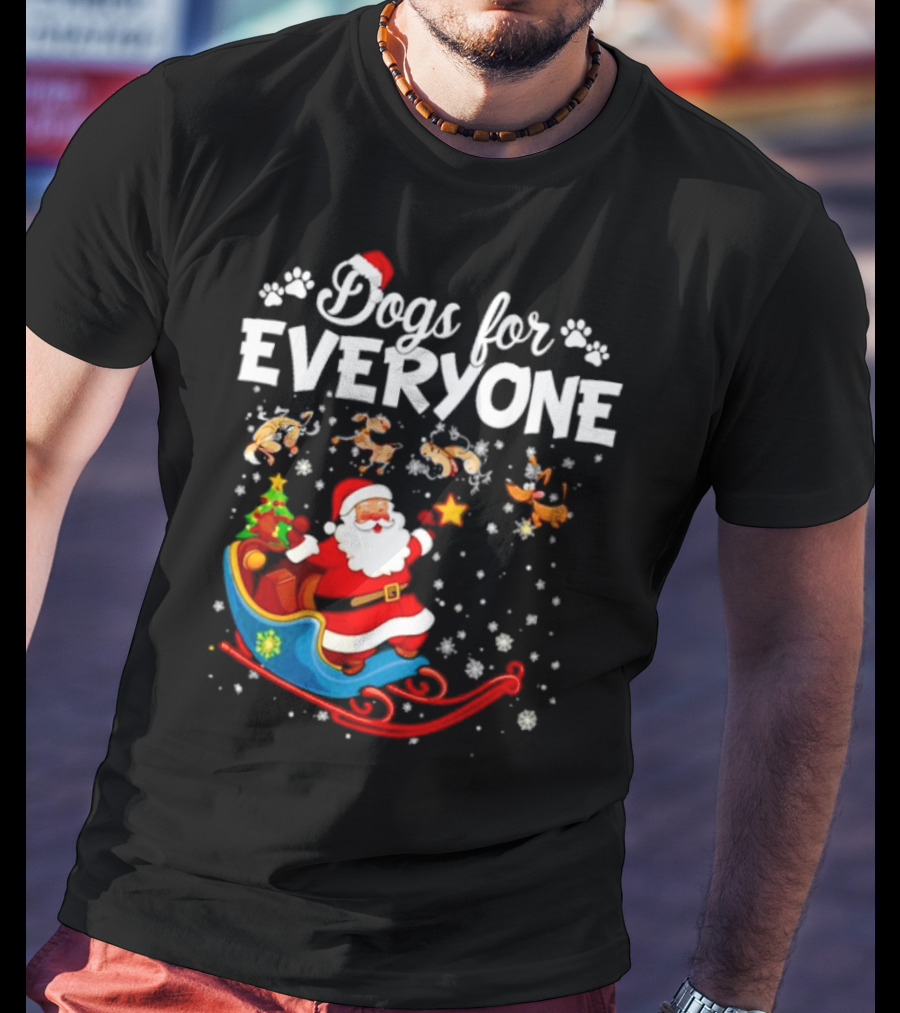 Dogs For Everyone Santa Claus Sled T-Shirt