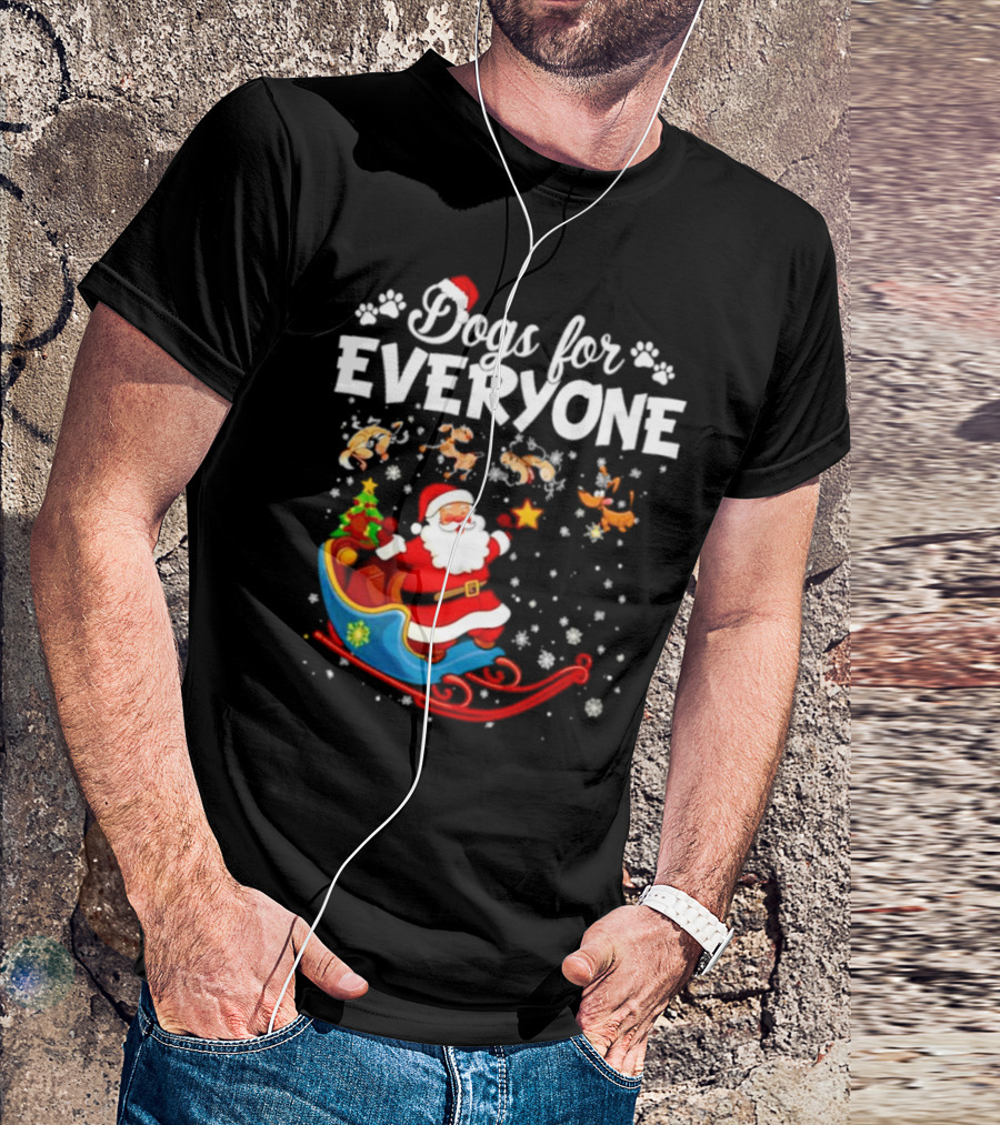 Dogs For Everyone Santa Claus Sled T-Shirt
