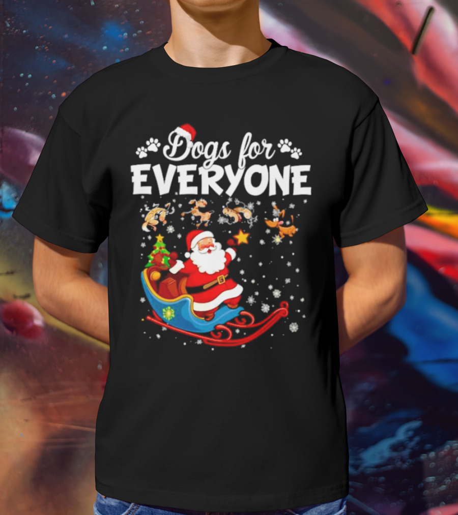 Dogs For Everyone Santa Claus Sled T-Shirt