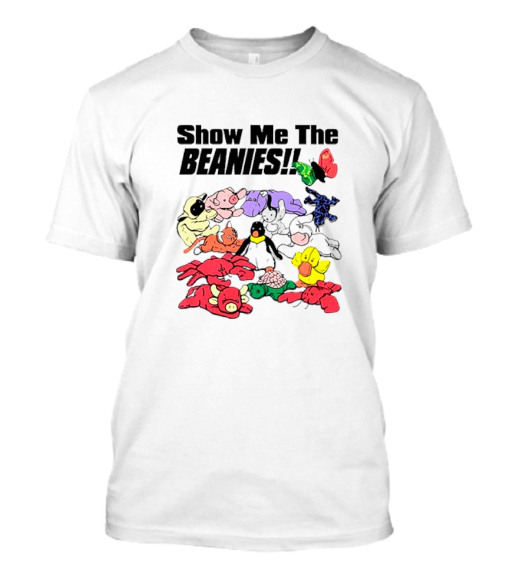 Show Me The Beanies Colorful Toy Collection T-Shirt