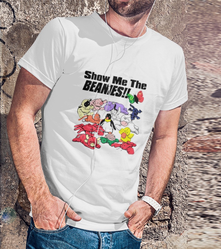 Show Me The Beanies Colorful Toy Collection T-Shirt
