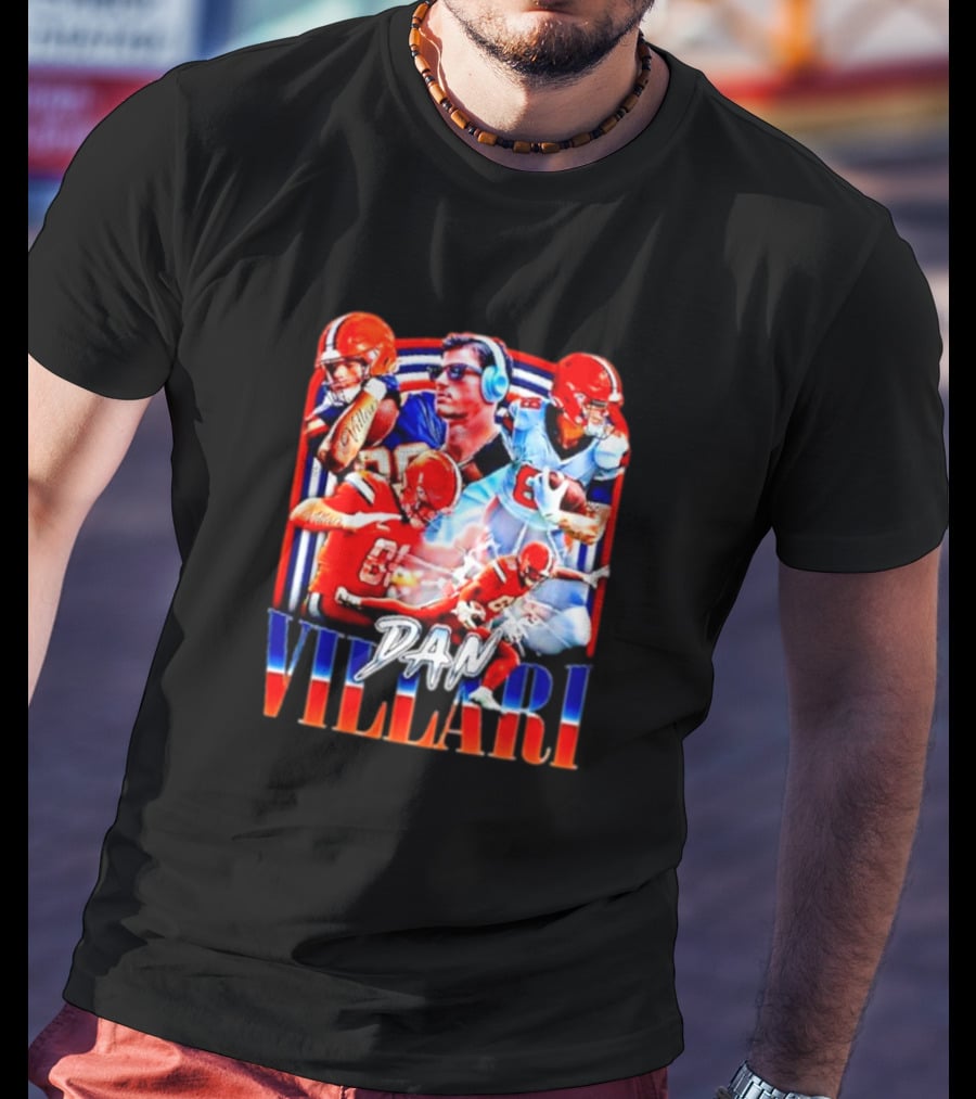 Syracuse University Dan Villari Football Action Collage T-Shirt