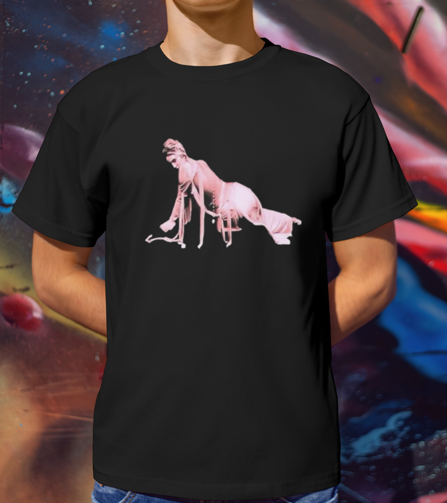 Alina Baraz Elegant Pink Silhouette Pose T-Shirt