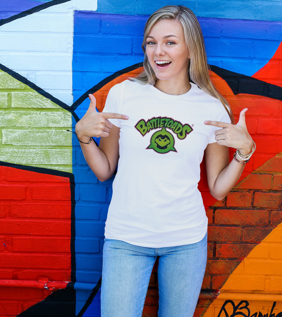 Battletoads Green Logo Frog Emblem T-Shirt