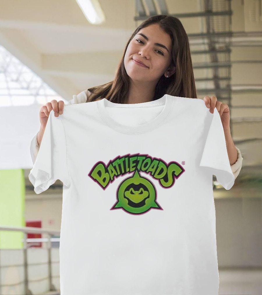 Battletoads Green Logo Frog Emblem T-Shirt