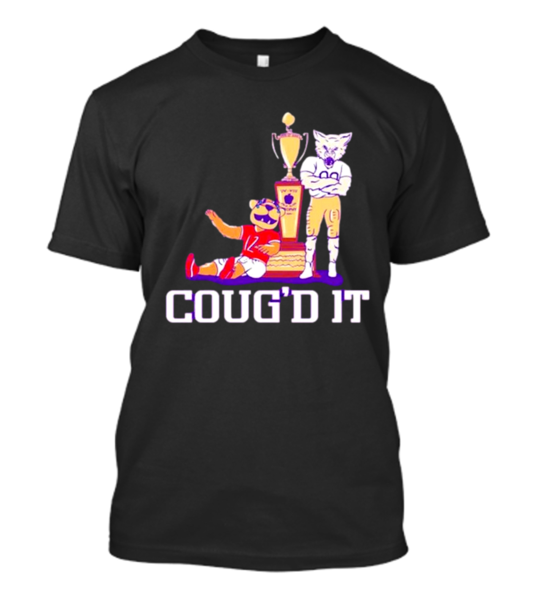 Washington Huskies Vs. Washington State Cougars Coug’d It Rivalry Trophy Victory T-Shirt