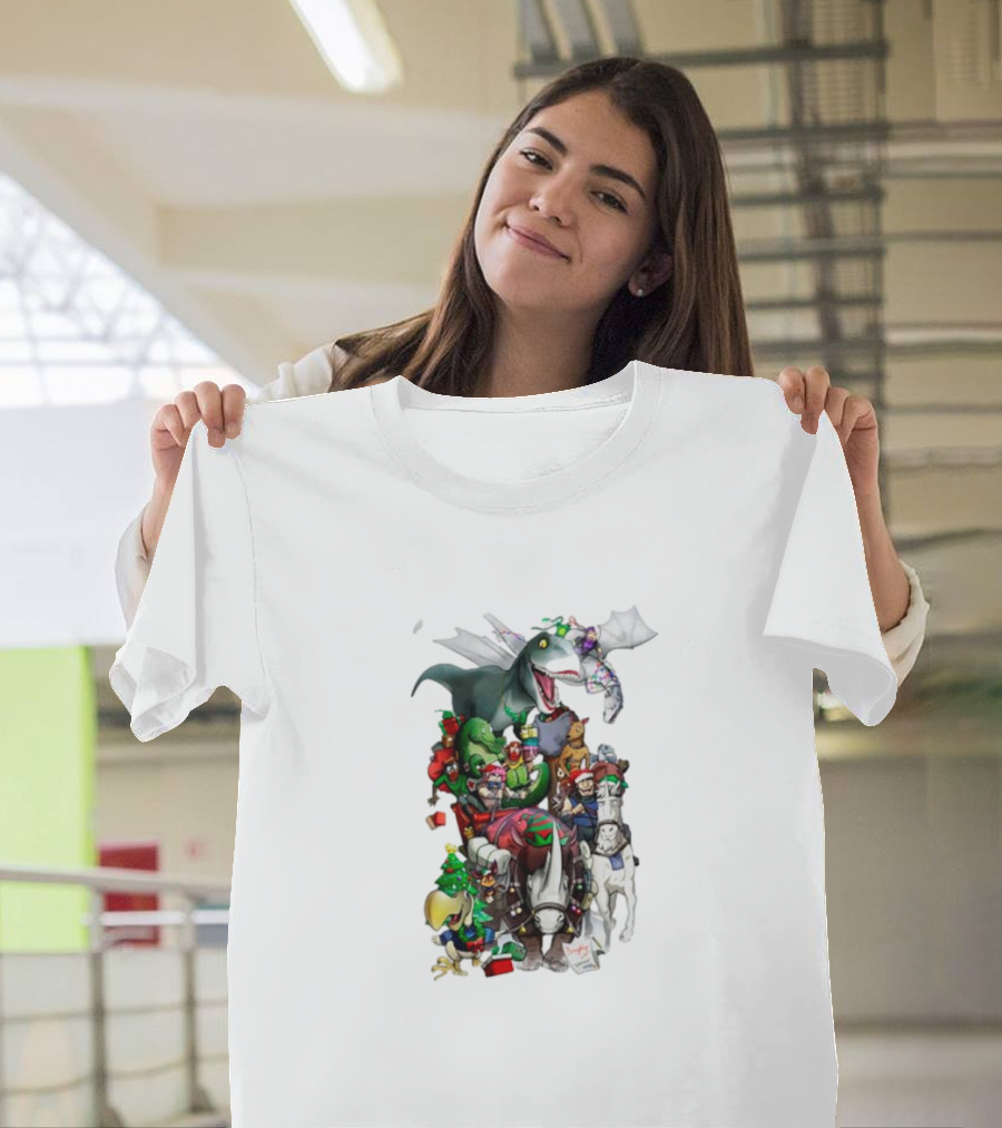 A Very Neebs Christmas Adventurous Dragon Holiday T-Shirt
