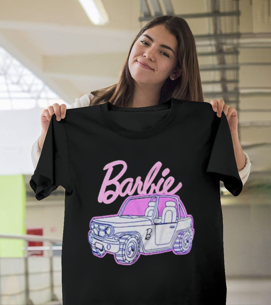 Barbie Beach Cruiser Car With Pink And White T-Shirt