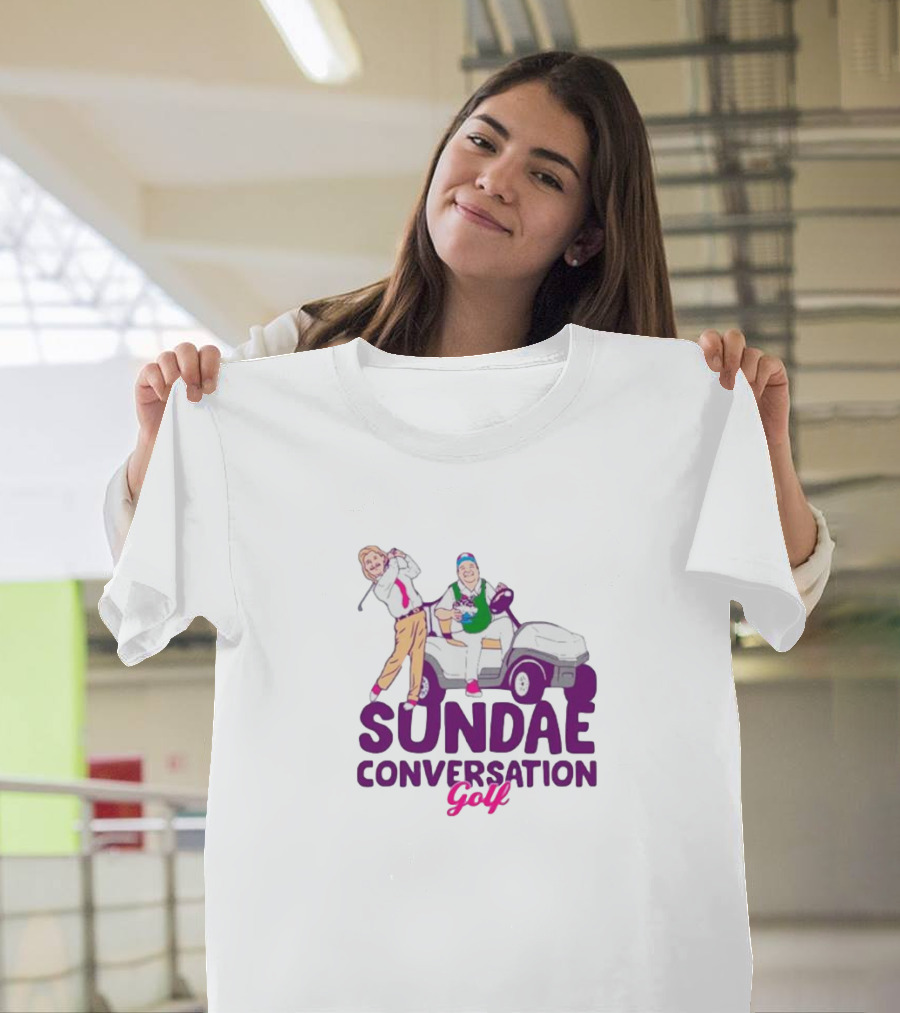 Sundae Conversation Golf Cart Humor T-Shirt