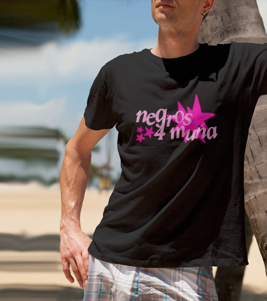 Negros 4 Muna Pink Stars T-Shirt