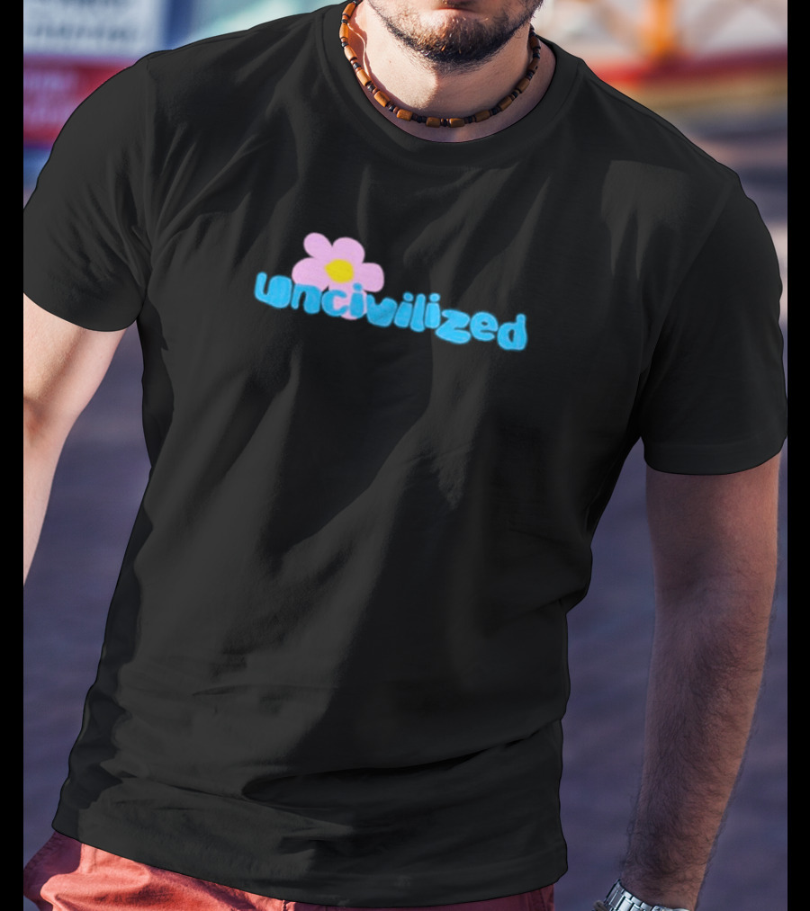 Uncivilized Pink Flower T-Shirt