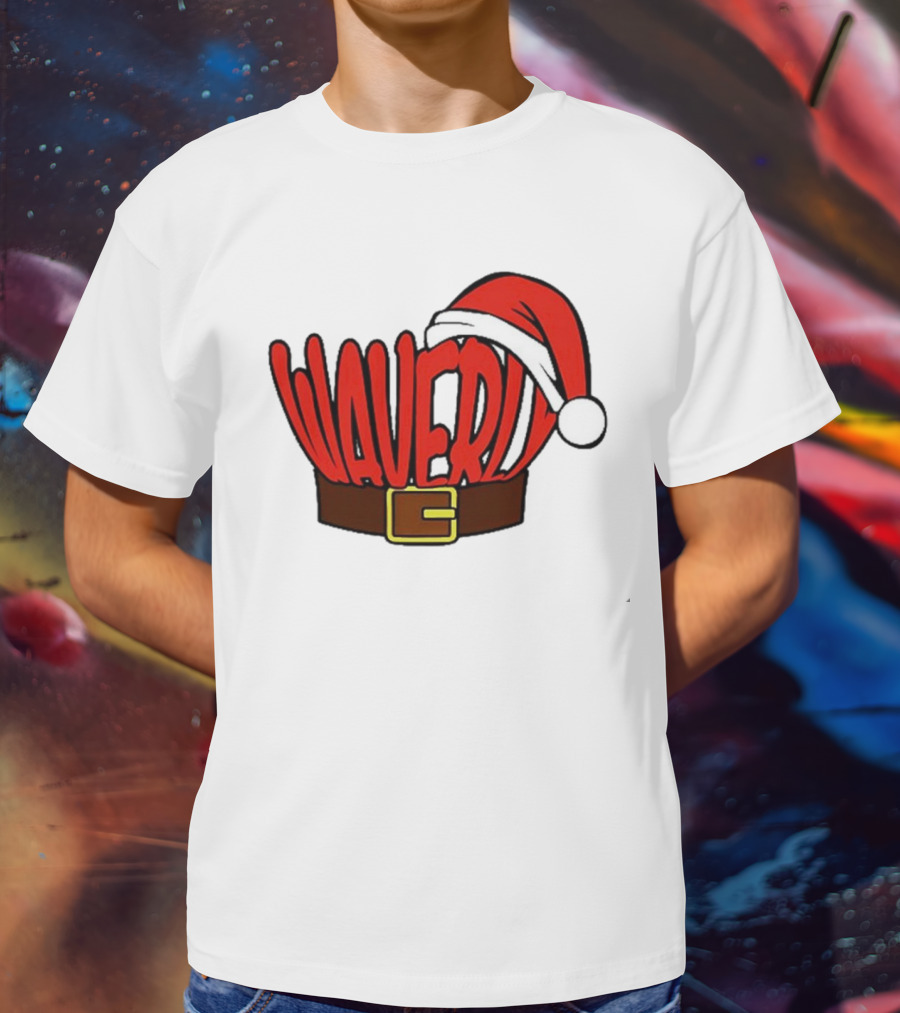 Waverly Christmas Santa Hat With Belt T-Shirt