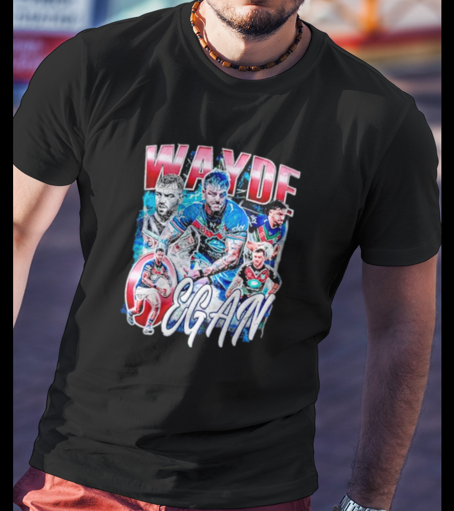 Wayde Egan New Zealand Warriors Rugby T-Shirt