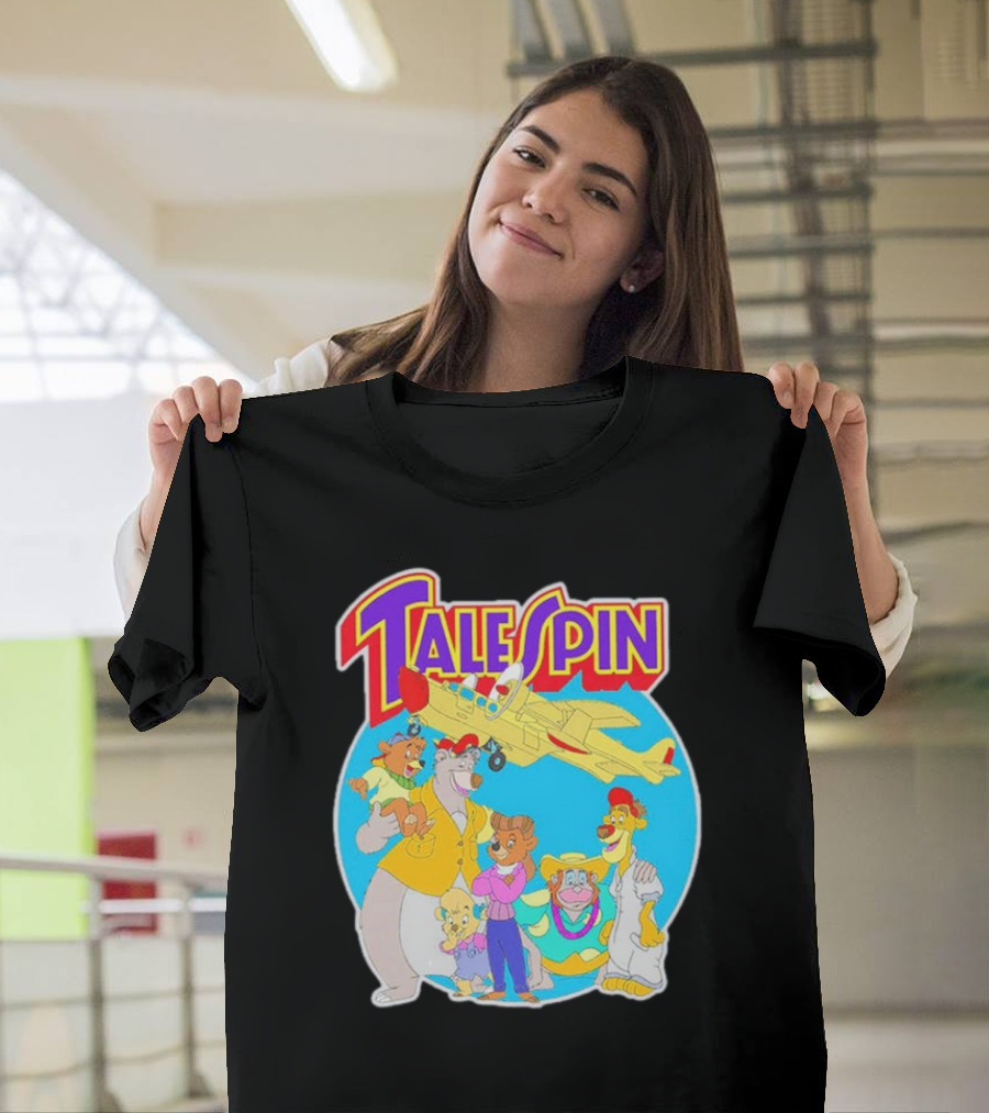 Talespin Disney Baloo Kit Rebecca Louie Airplane Adventure T-Shirt