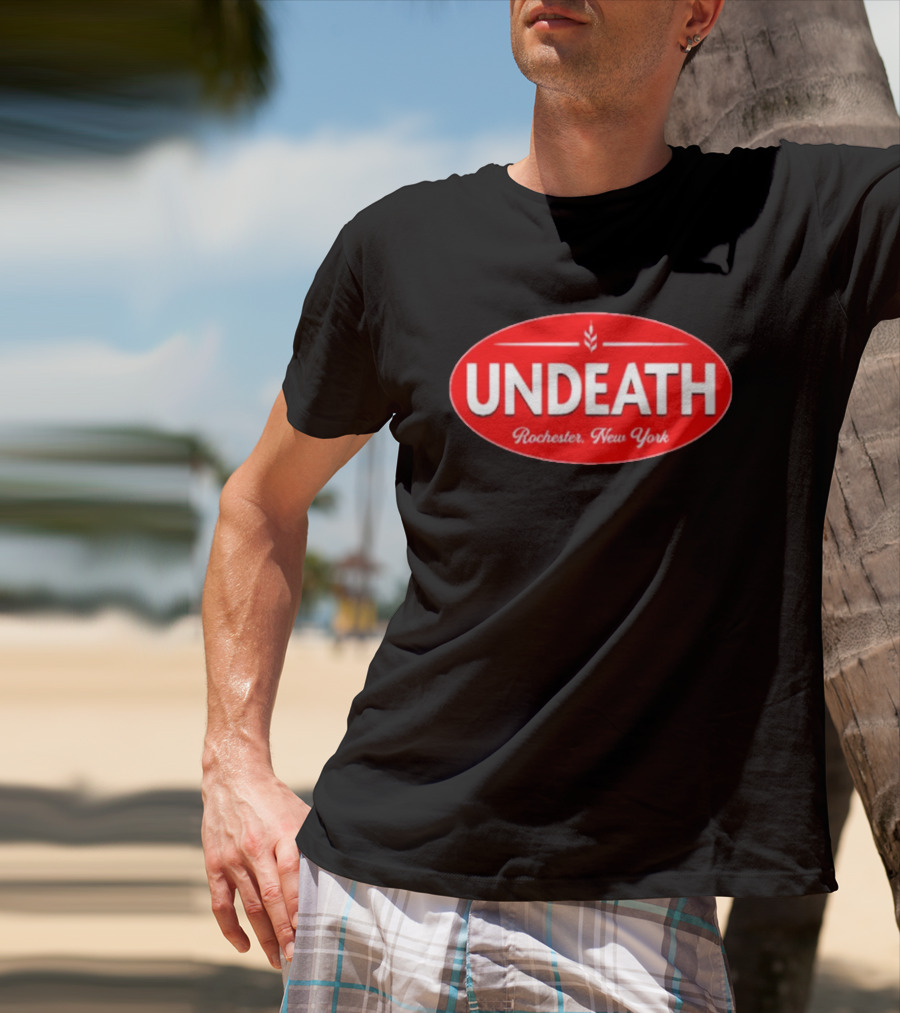 UNDEATH Rochester New York Red Oval Emblem T-Shirt