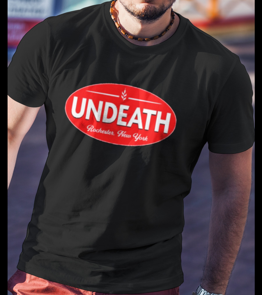 UNDEATH Rochester New York Red Oval Emblem T-Shirt