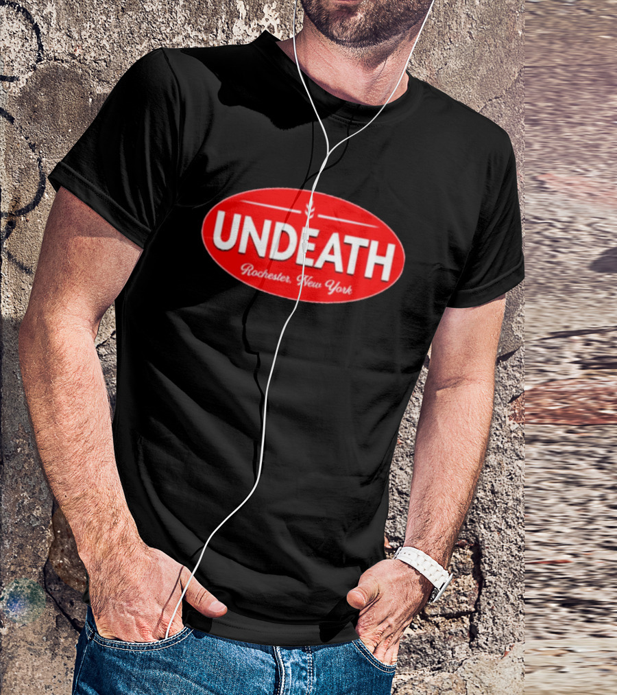 UNDEATH Rochester New York Red Oval Emblem T-Shirt