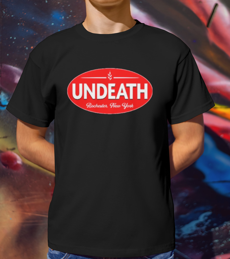 UNDEATH Rochester New York Red Oval Emblem T-Shirt
