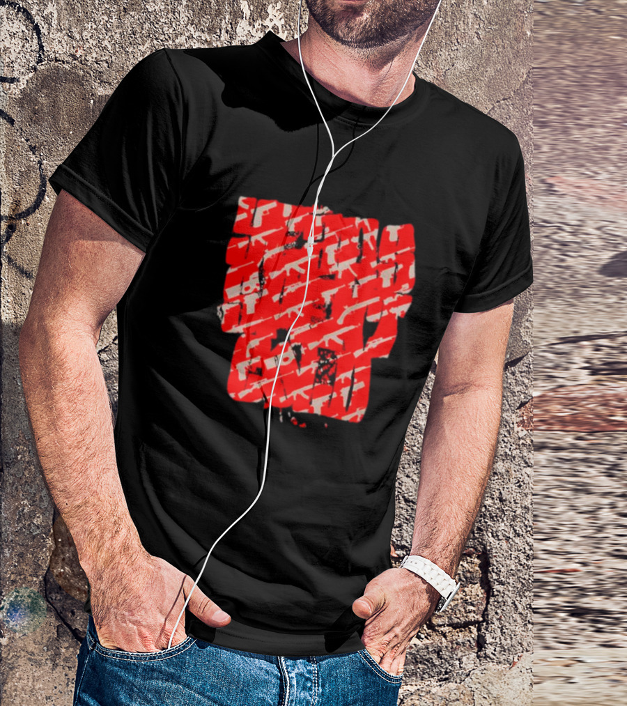 Years Spent Cold Red Camouflage Rifles T-Shirt