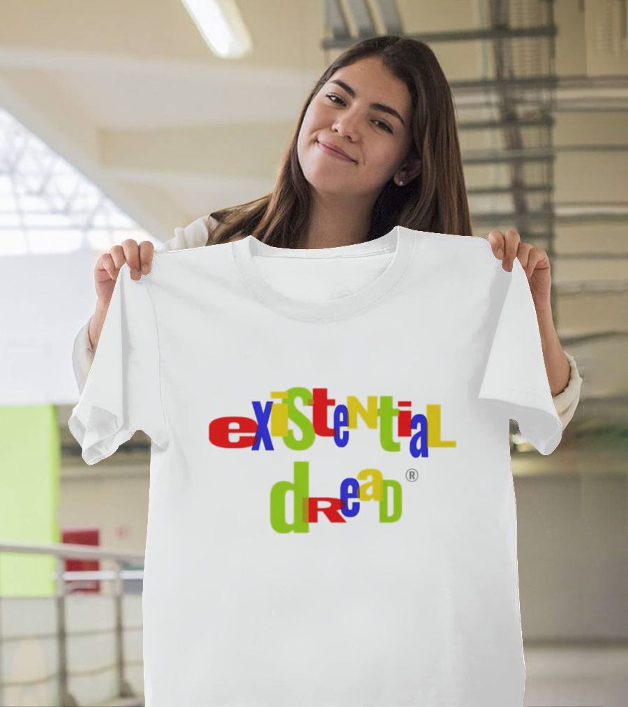 Existential Dread Colorful Block Letters T-Shirt