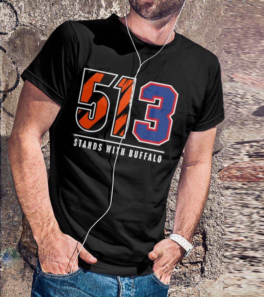 Bengals 513 Stands With Buffalo Football Solidarity T-Shirt