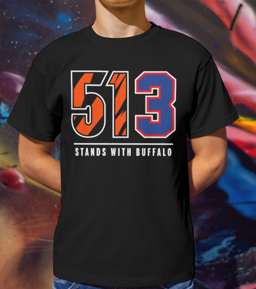 Bengals 513 Stands With Buffalo Football Solidarity T-Shirt