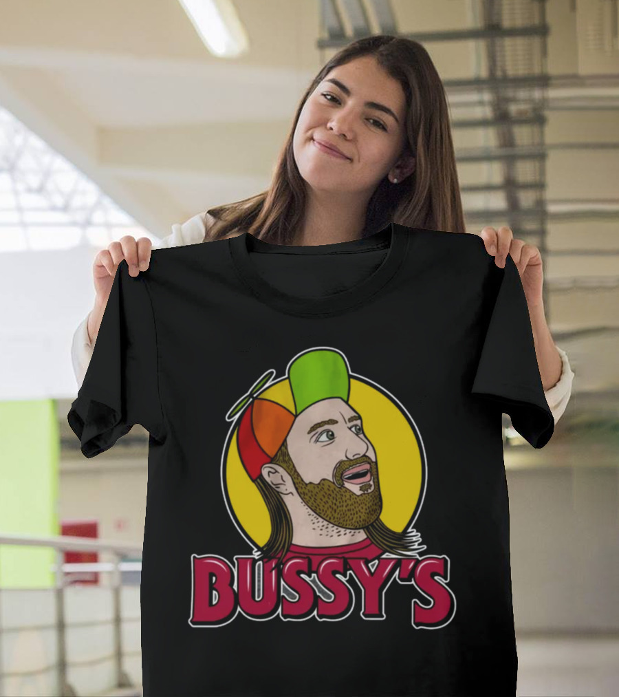 Bunker Branding Leigh Mcnasty Bussy's Retro Cartoon Hat T-Shirt